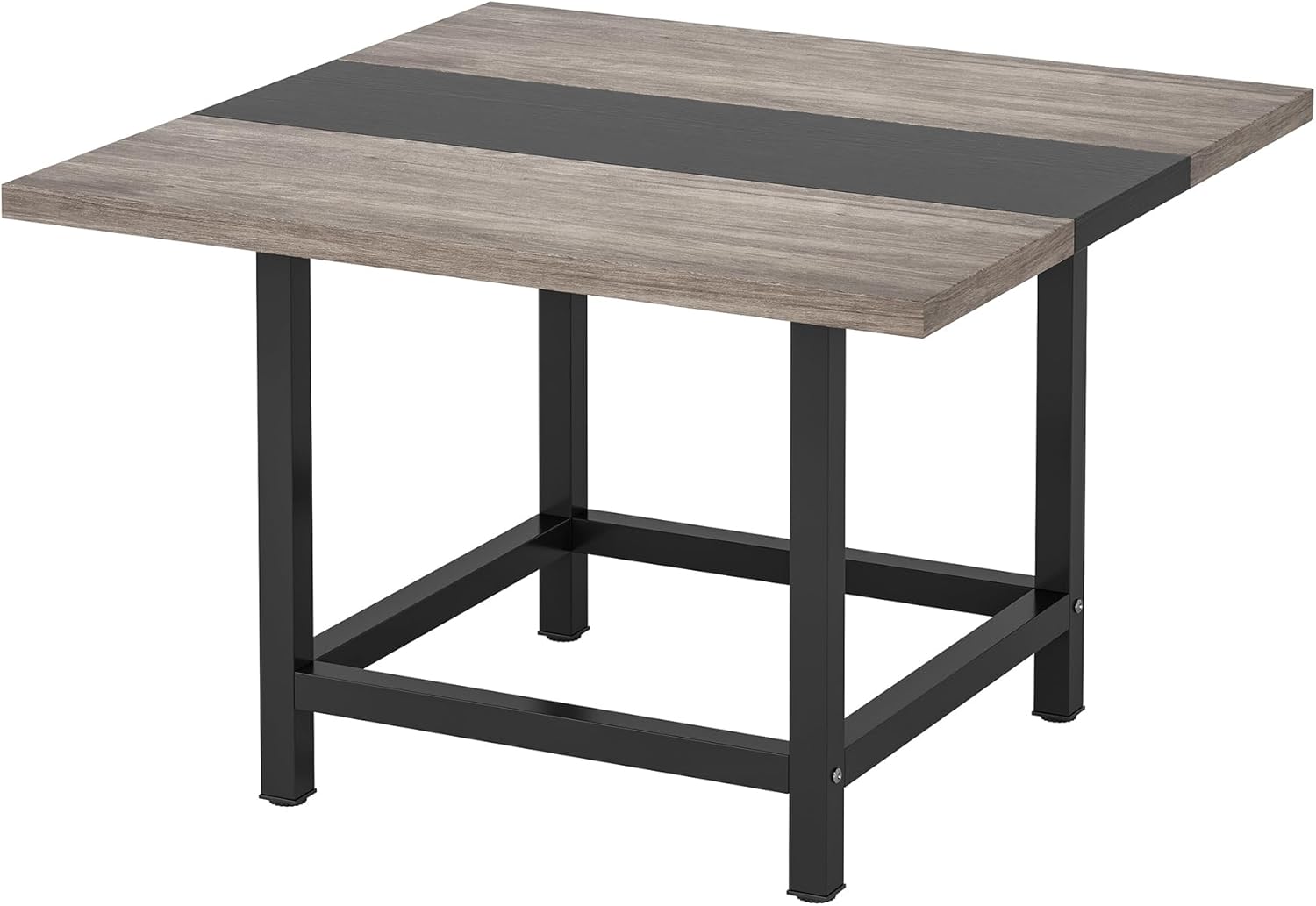 Tribesigns Mesa de comedor cuadrada para 4 personas, casa de campo de 39.4 x 39.4 x 29.5 pulgadas, mesa de cocina de madera, mesa de comedor