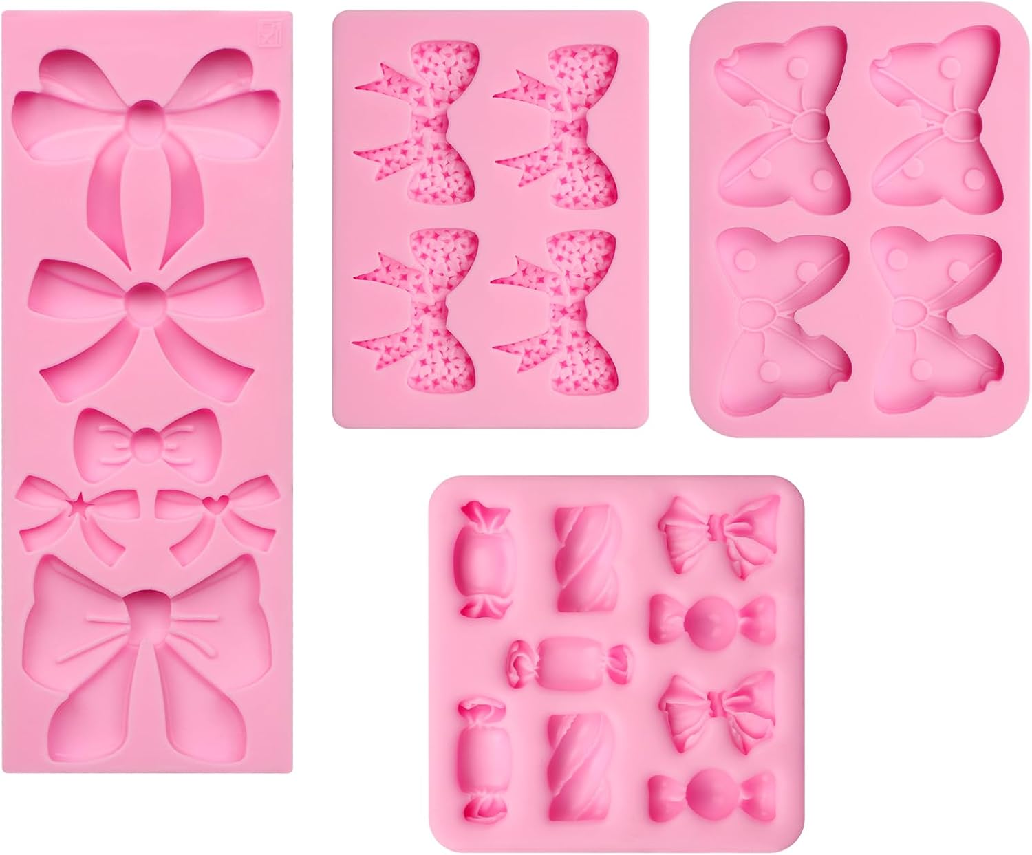 Moldes de silicona para fondant, mini arco de caramelo, molde de chocolate para hornear para cumpleaños, boda, decoración de pasteles, decoración de