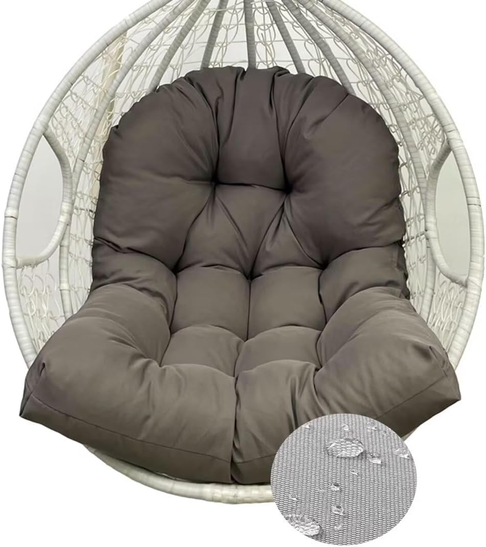Martha Lia Cojines para silla de columpio de huevo, cojín de asiento de cesta colgante impermeable, cojín de cesta colgante extraíble, cojín para