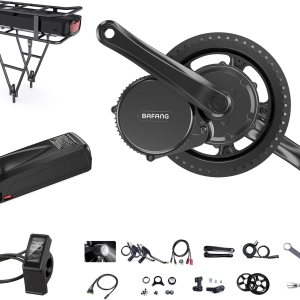 BAFANG Kit de transmisión media de 750 W con batería Opcional BBS02B 8FUN Kit de conversión de bicicleta eléctrica con pantalla LCD y plato, kit de BAFANG Kit de transmisión media de 750 W con batería Opcional BBS02B 8FUN Kit de conversión de bicicleta eléctrica con pantalla LCD y plato, kit de