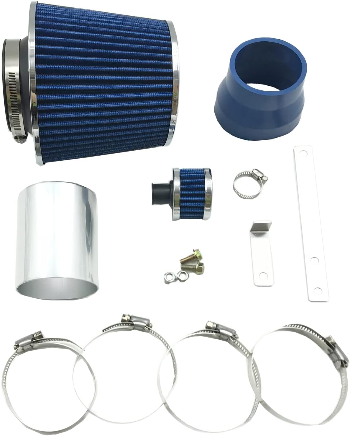 Kit de admisión de aire Ram corto de 2.75 pulgadas + filtro para Volkswagen Golf Jetta Beetle con 1.8L 1.9L 2.0L 2.8L 1999-2005 para Audi TTTT