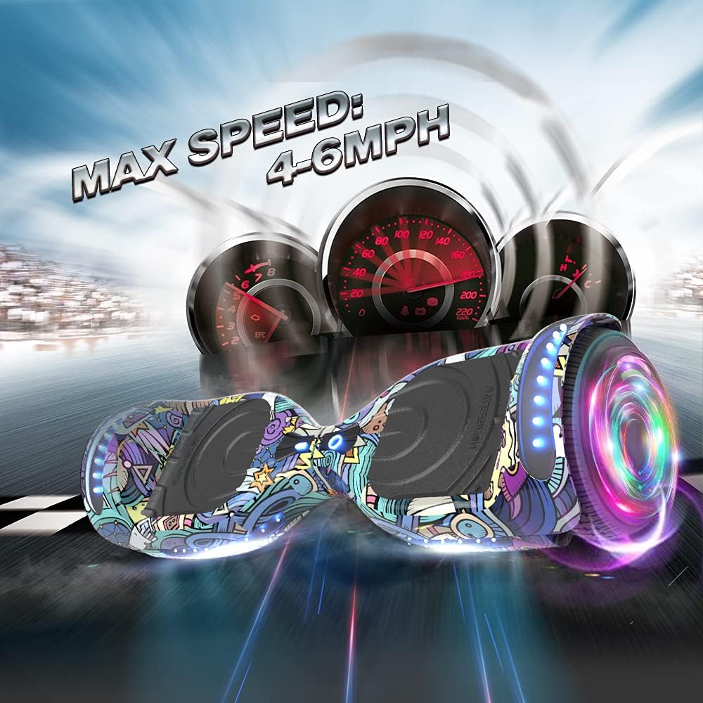 Patineta Hoverboard totalmente nueva, versión-HS2.0, color cromado y cubierta revestida. Scooter de dos ruedas con autoequilibrio, altavoz