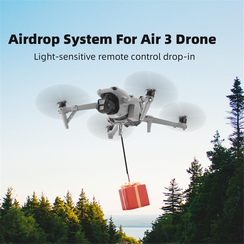 AIR 3 – Sistema de lanzamiento de aire de carga útil, para DJI AIR 3 liberación de transporte con tren de aterrizaje, lanzador de anillos de boda,