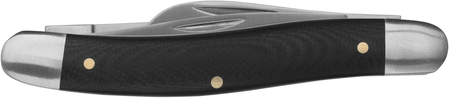 Kershaw Cuchillos de bolsillo clásicos Slipjoint, mango G10 con diseño de madera antigua, versiones de 1, 2 y 3 cuchillas