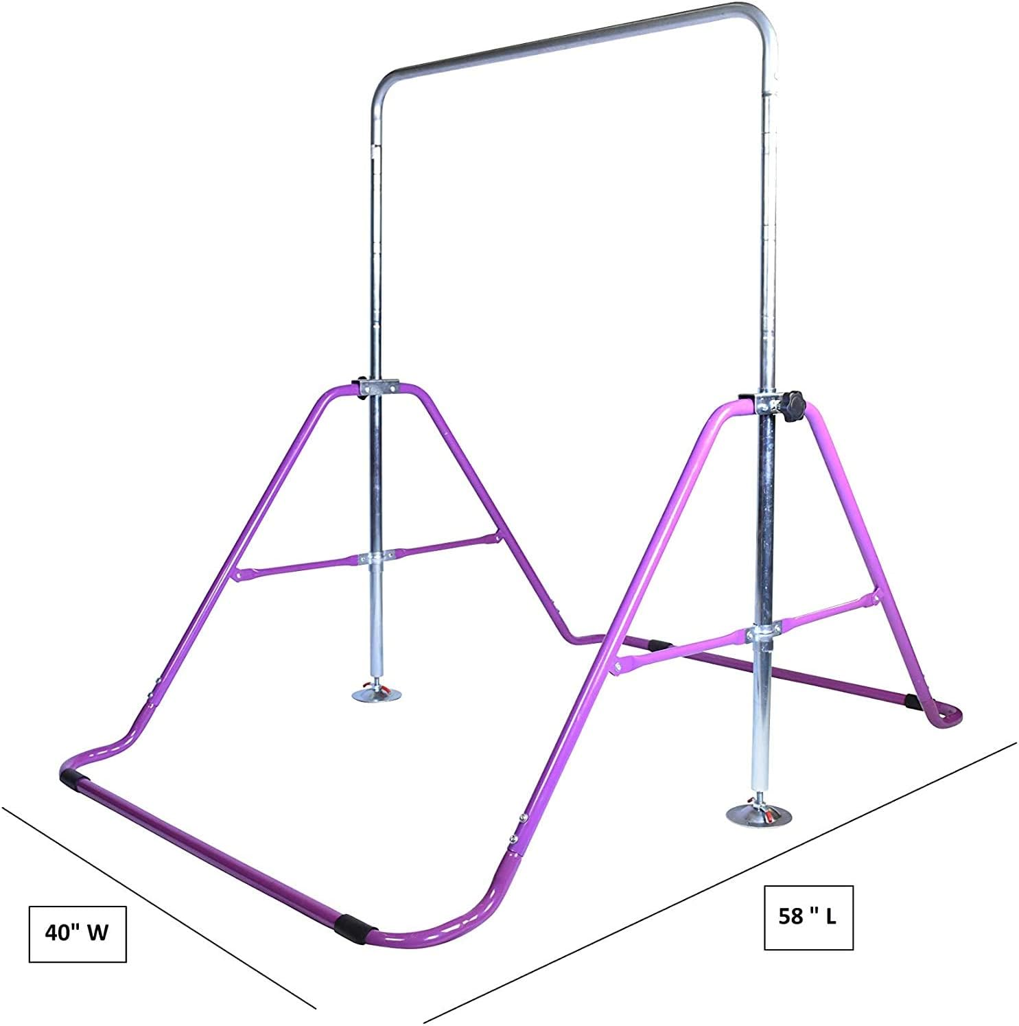 Barra de gimnasia para niños de Gympro, con 2 x 6 tapetes para tumbas, para gimnasio en la selva, barra de entrenamiento horizontal para niños,