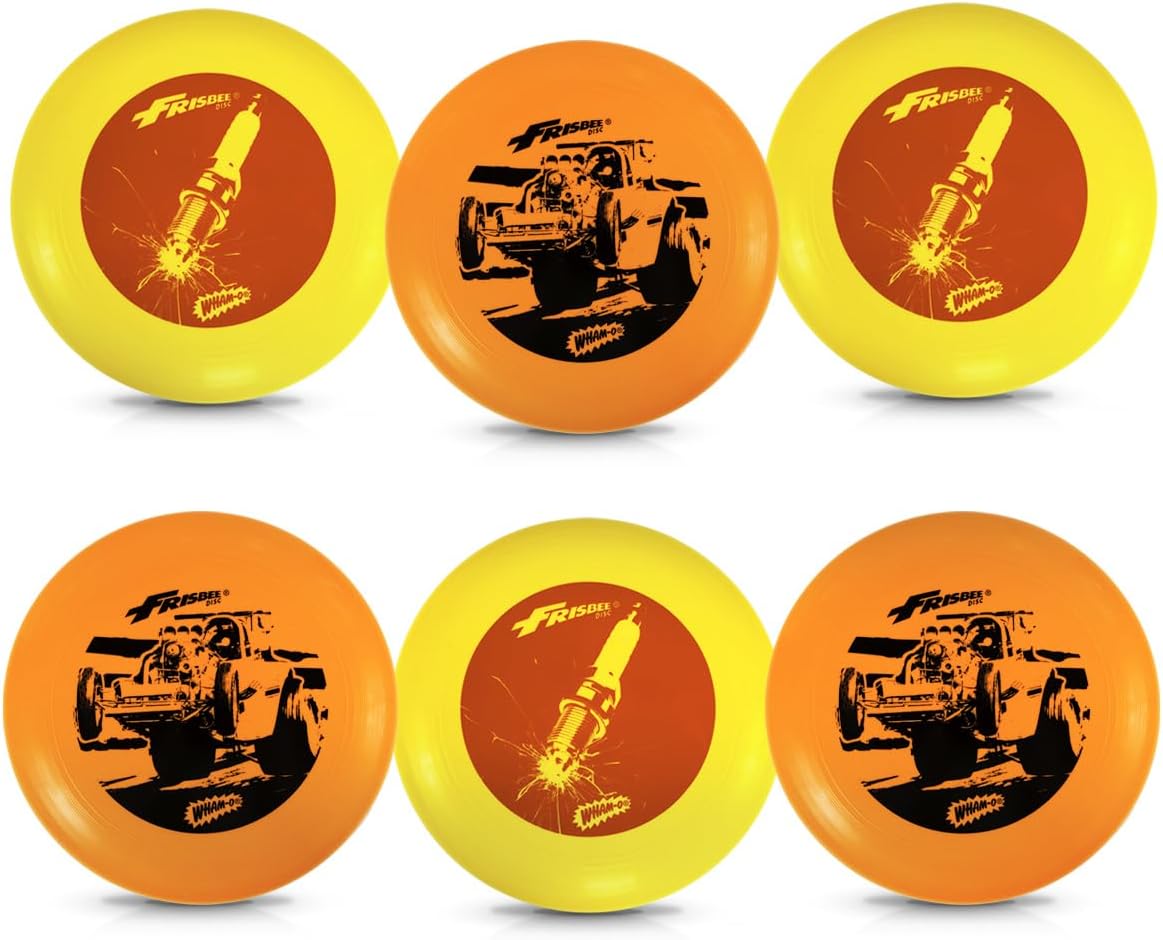 Wham-O Frisbee Super Flyer, 180 Grams Sport Disc for Beach, Backyard, Lawn, Park, Camping and More – Great for All Ages (Orange)