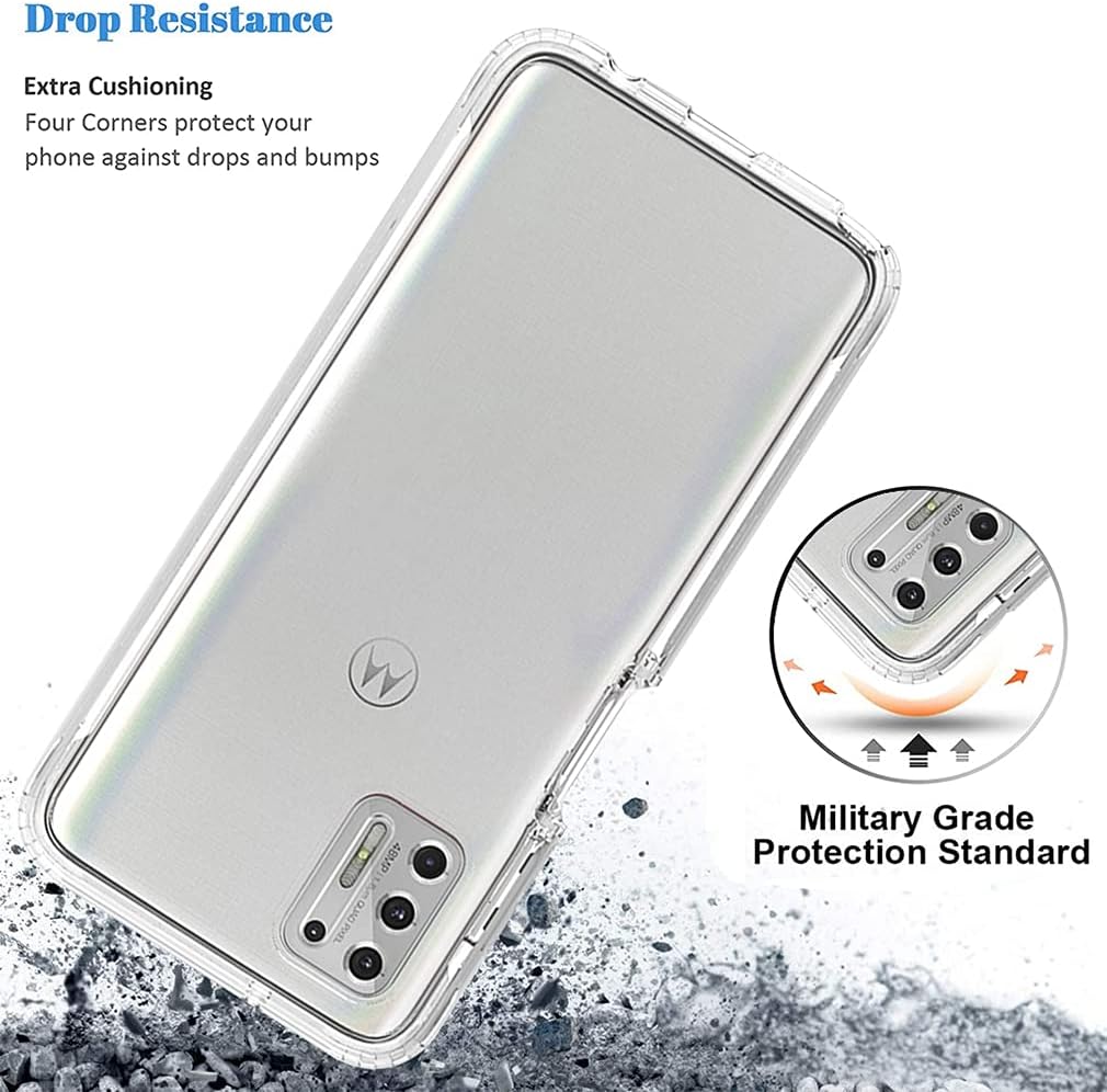 Funda para Moto G Stylus 2021 (no compatible con la versión 2020), funda para Motorola G Stylus, carcasa protectora transparente de cuerpo completo,