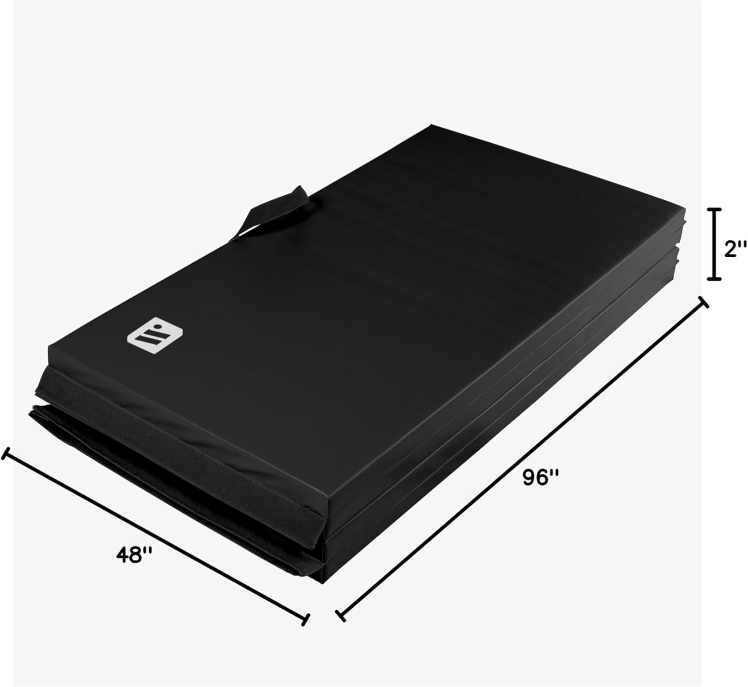 We Sell Mats – Alfombrilla personal de ejercicio y fitness de 4 x 8 x 2 pulgadas para entrenamiento en casa – Ligero y plegable para llevar –