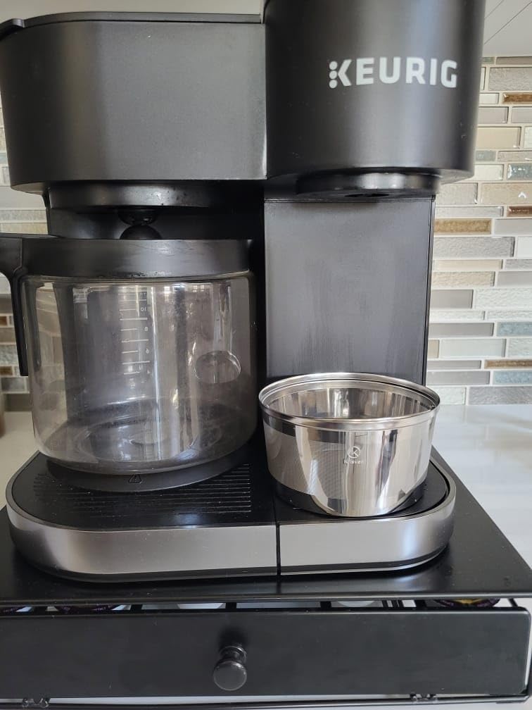 Cesta de filtro de café reutilizable con líneas de medición, filtro de café de metal permanente de acero inoxidable, compatible con muchas cafeteras