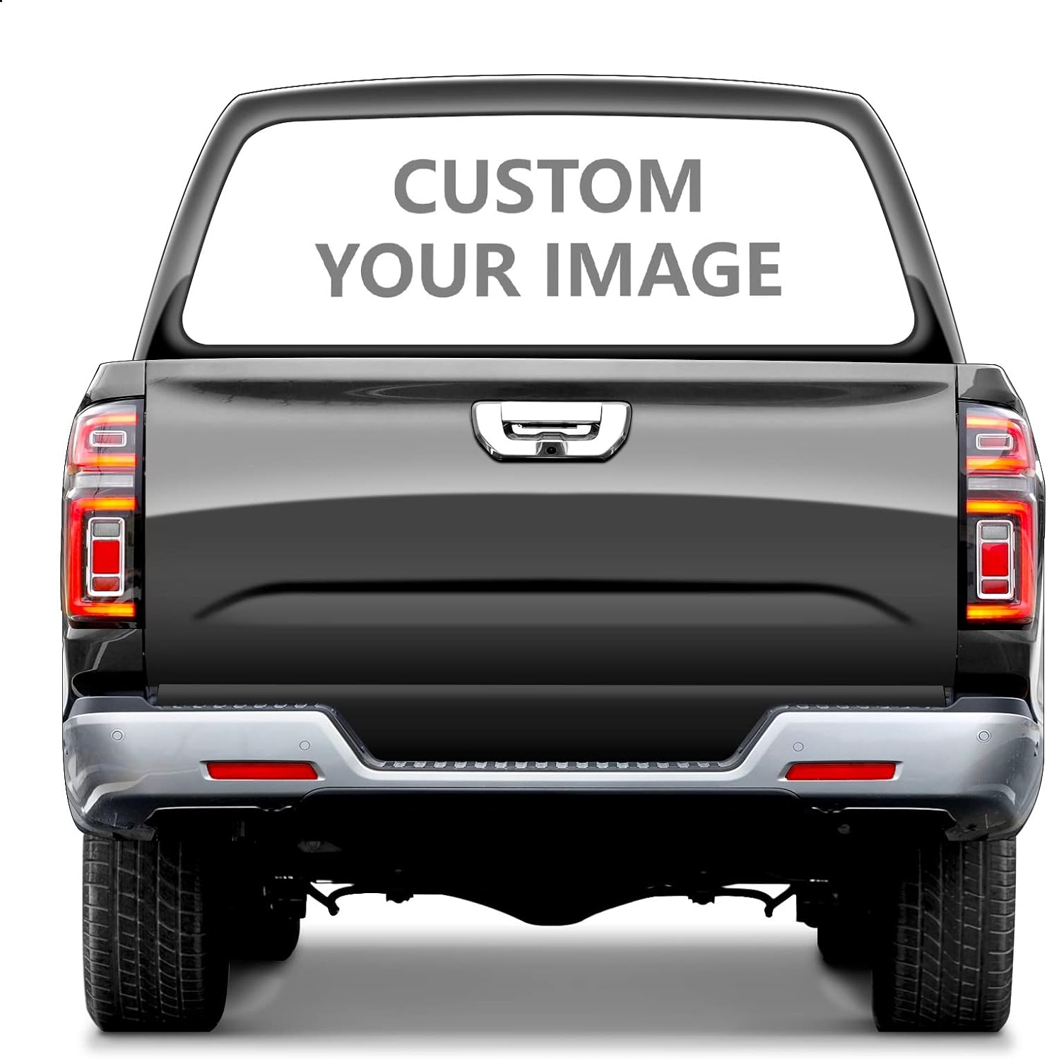 Calcomanías gráficas personalizadas para ventana trasera para camiones, calcomanías personalizadas para ventana de automóvil, 66 x 22 pulgadas,