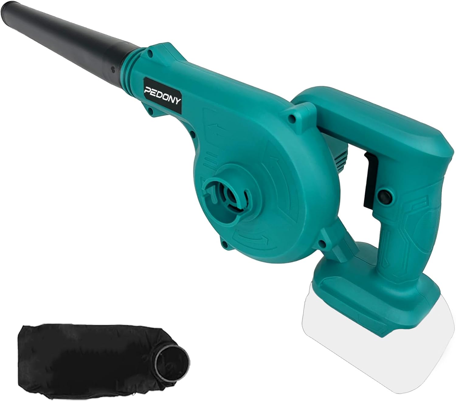 Soplador de hojas inalámbrico para batería Makita de 18 V, soplador de aire eléctrico para lugar de trabajo de 130 MPH, soplador eléctrico de mango