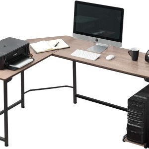 VECELO Esquina en forma de L de 66 pulgadas, fácil de montar, mesa de computadora resistente para oficina en casa, estación de trabajo para juegos, VECELO Esquina en forma de L de 66 pulgadas, fácil de montar, mesa de computadora resistente para oficina en casa, estación de trabajo para juegos,