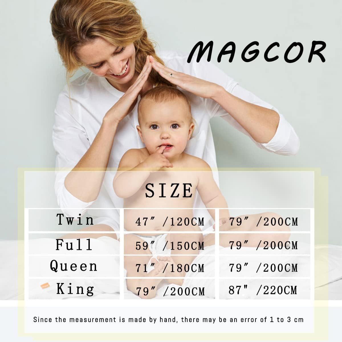 MAGCOR Protector de colchón tamaño King, impermeable, súper suave, ligero, transpirable, sin ruido, funda de colchón ajustable de alta calidad que