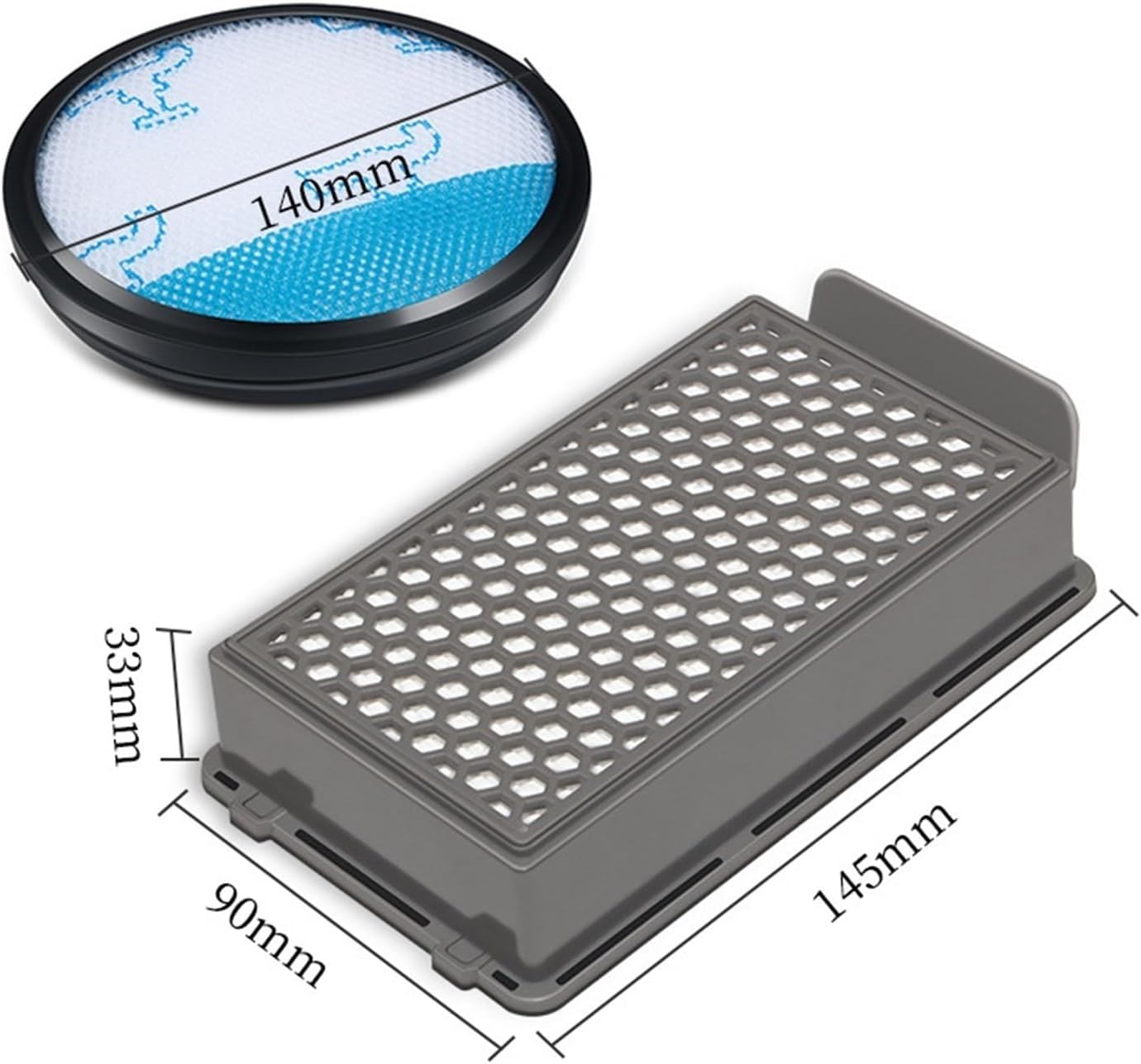Accesorios del kit de aspiradora, filtro HEPA, compatible con Rowenta RO3715 RO3759 RO3798 RO3799