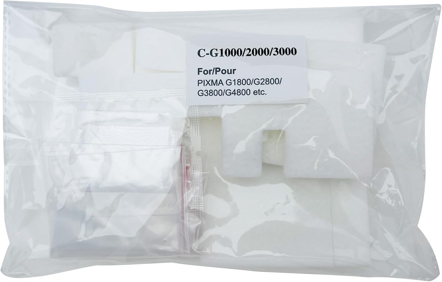 Almohadilla de esponja para tanque de tinta de residuos compatible con impresora Canon PIXMA G1200 G2000 G2200 G3000 G3200 G3202 G4000 G4200 G2400