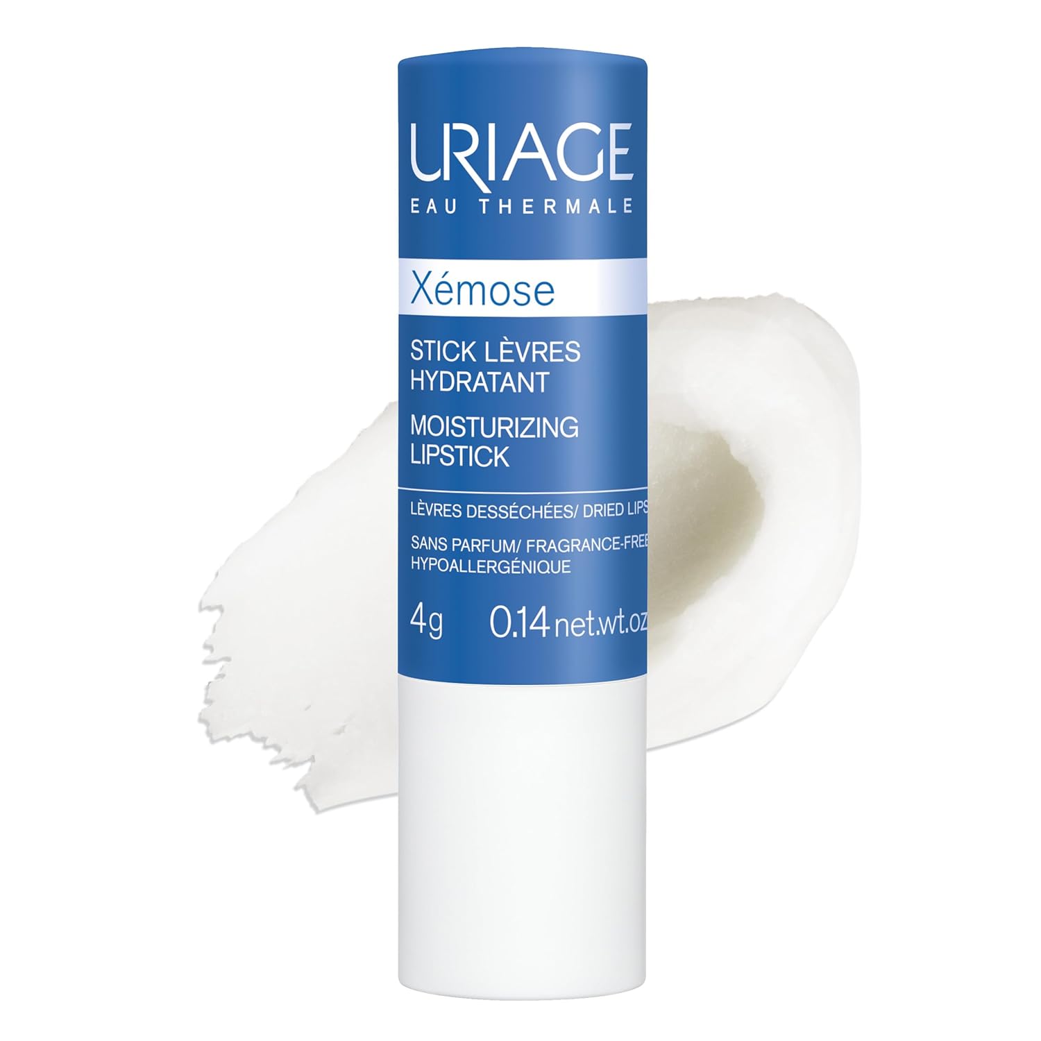 Uriage Xemose – Lápiz labial hidratante ultra hidratante, manteca de karité, vitamina C, ácido hialurónico, 0.14 onzas
