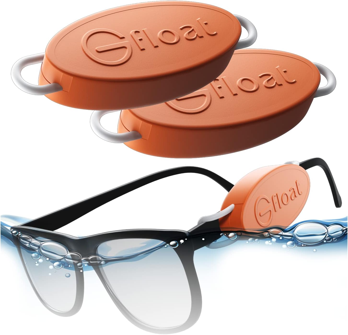 Retenedor flotante patentado para lentes de sol, sin correa ni cola, soporte flotante para lentes de sol para hombres, mujeres o niños