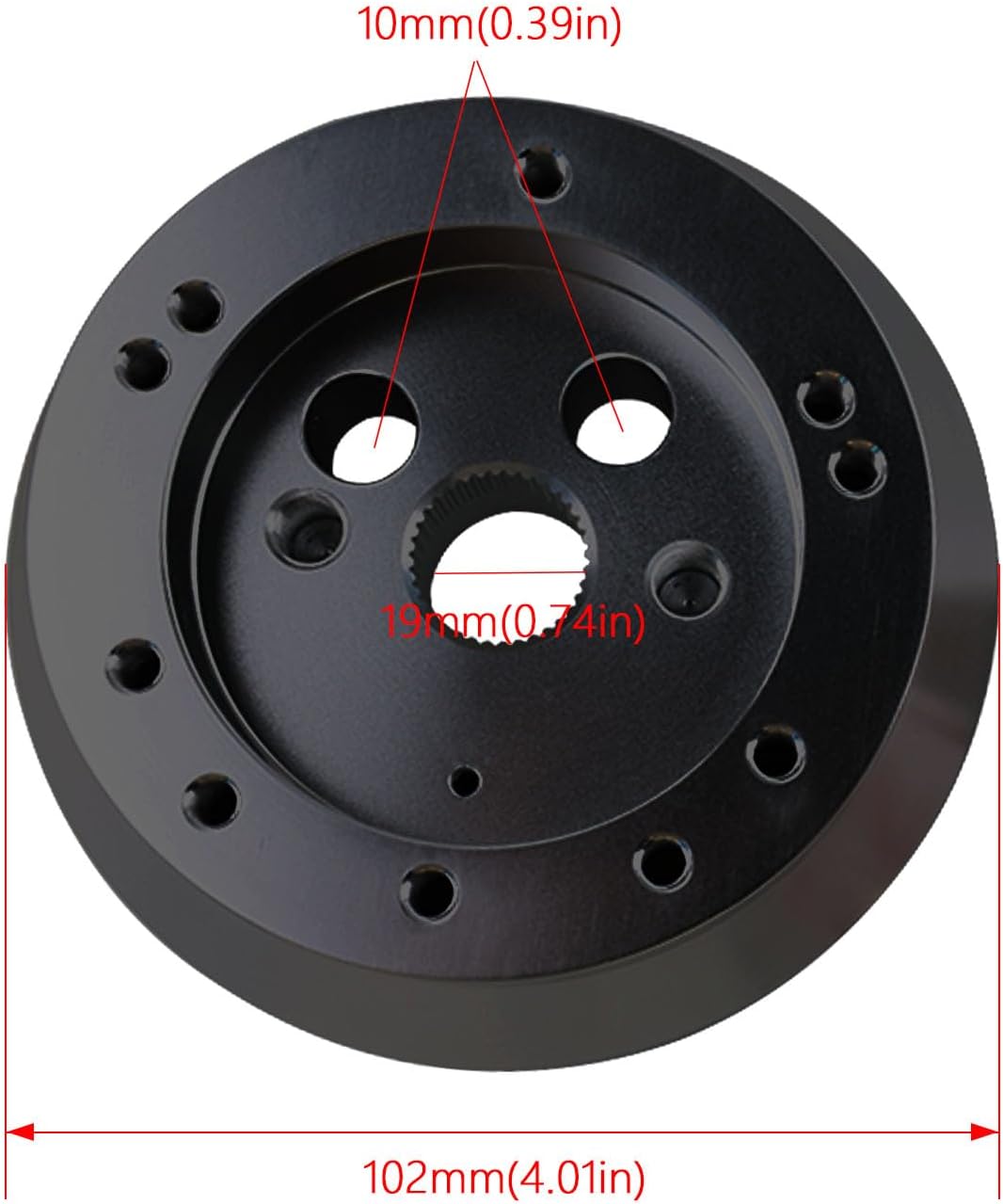 Adaptador de cubo de volante de 5 y 6 agujeros, repuesto de adaptador de cubo corto de aluminio compatible con Chevy GMC Cadillac Pontiac Truck