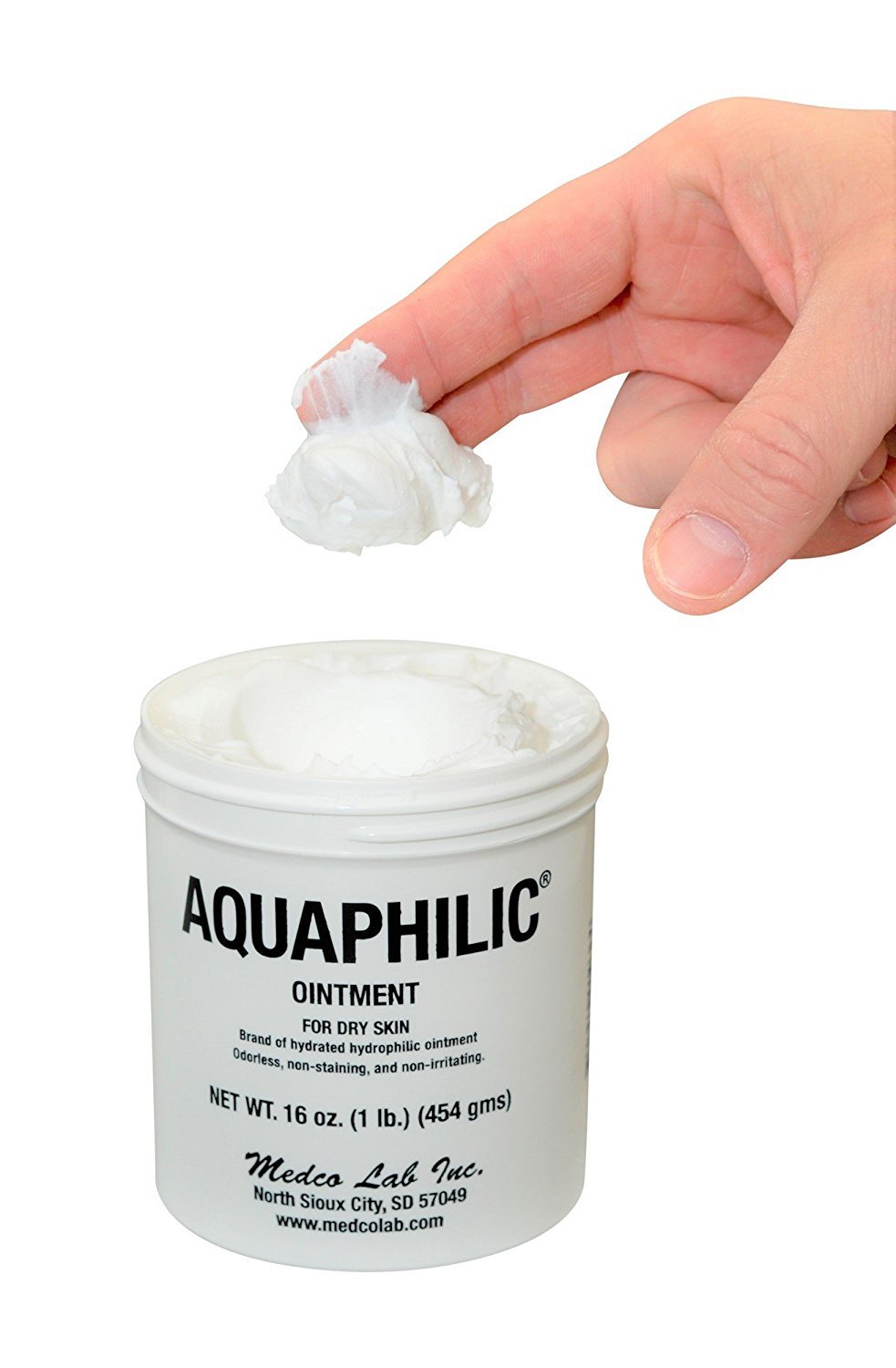 Aquaphilic Ungüento curativo para piel seca, crema para talón agrietado no irritante y loción de manos (16 onzas)