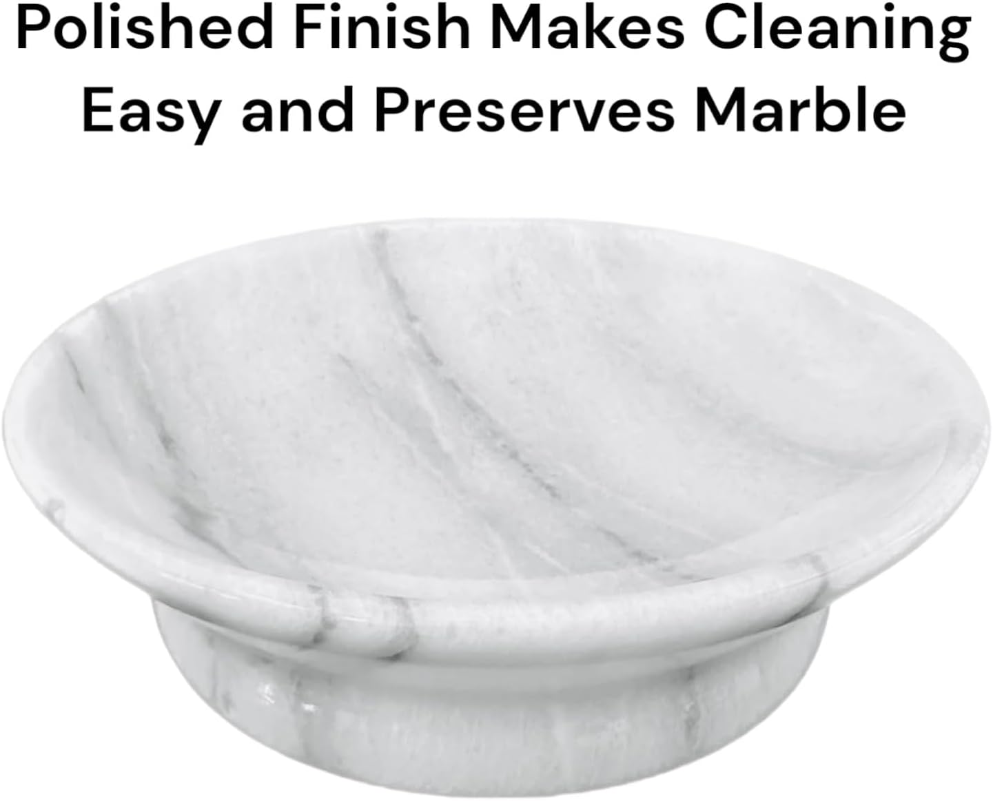 Hapton House Jabonera de mármol natural blanco, hecho a mano, mármol sólido auténtico, soporte para jabón, plato decorativo, plato de joyería,