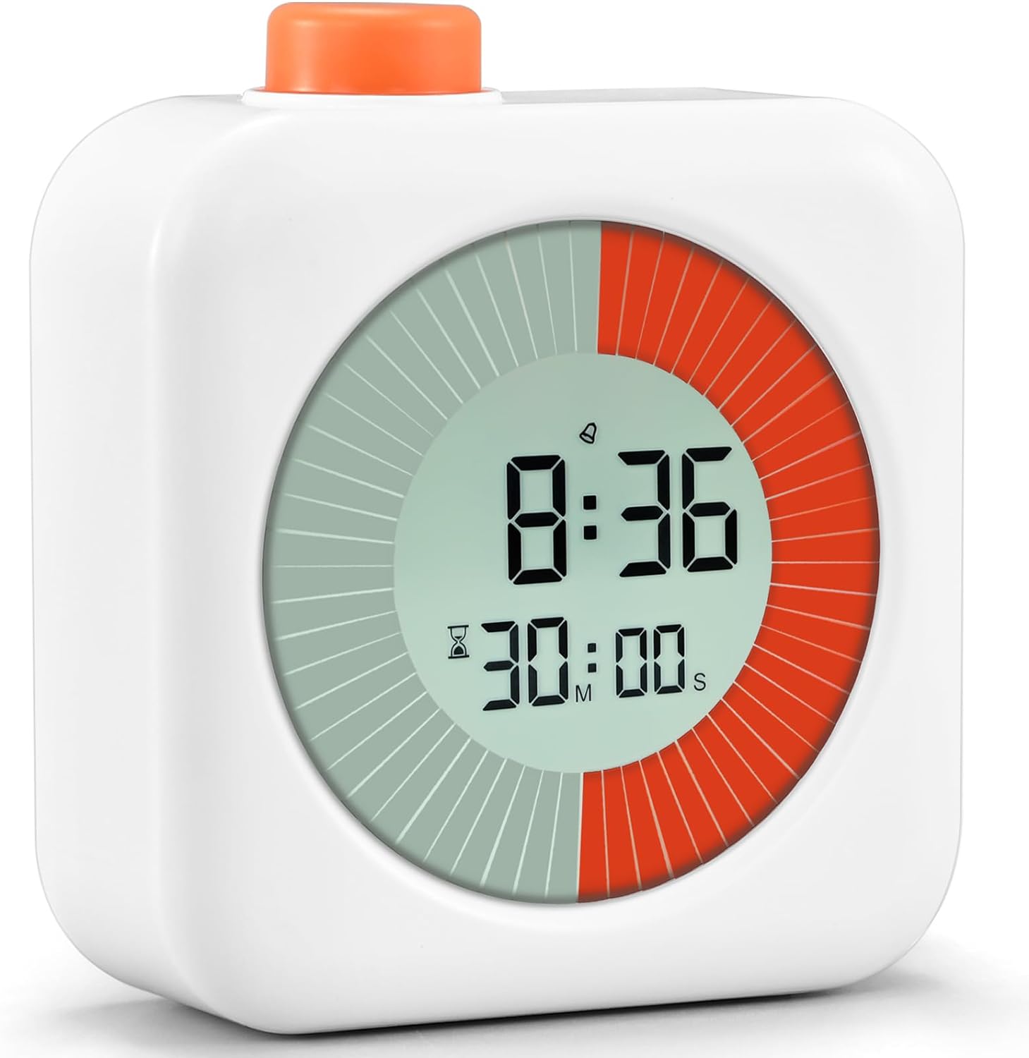 EooCoo Temporizador visual digital, temporizador de cuenta regresiva de 60 minutos para niños y adultos, herramienta de gestión de tiempo con