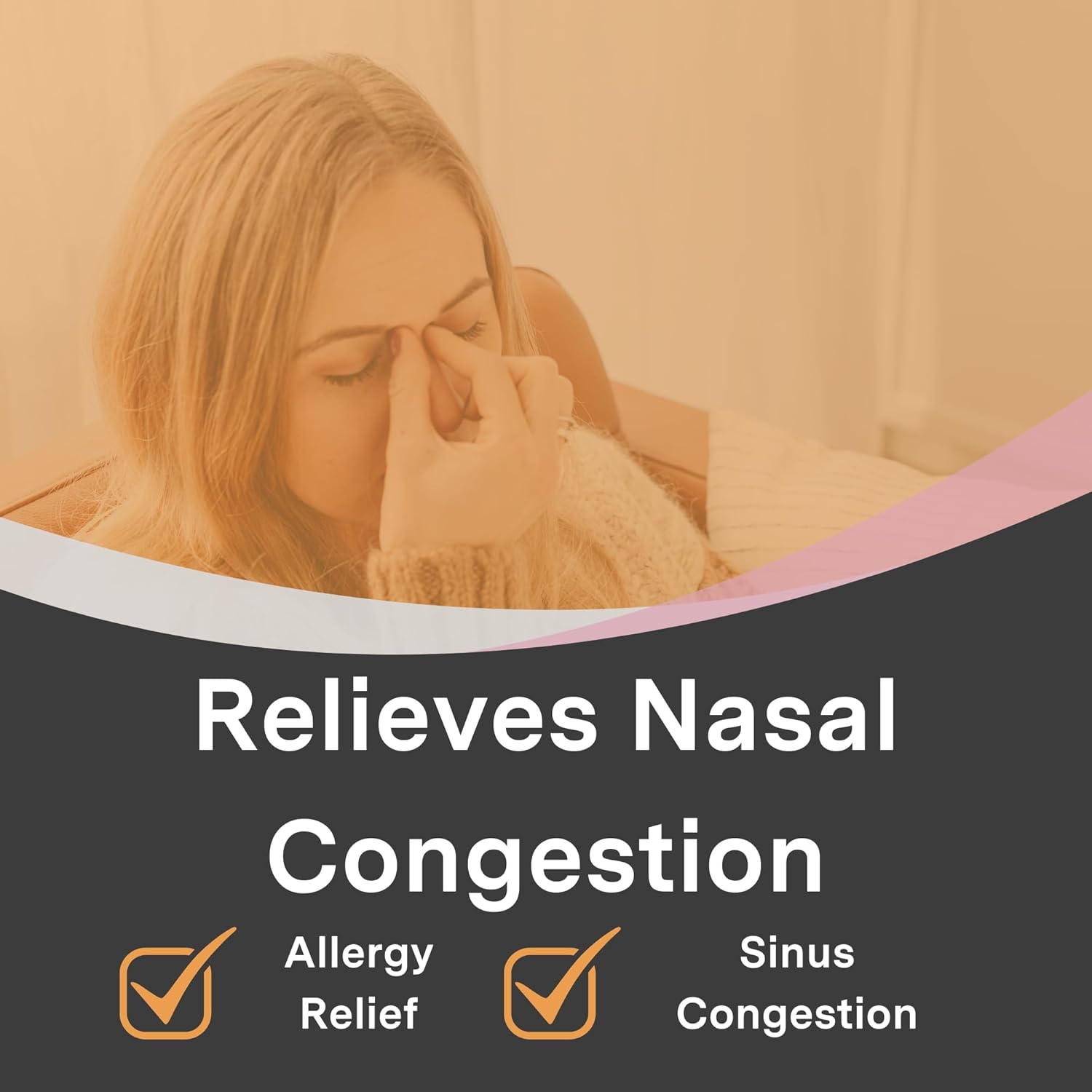 Descongestionante nasal en tarro de vidrio ecológico sin somnolencia  10 mg de fenilefrina HCl 40 tabletas (kit de inicio)