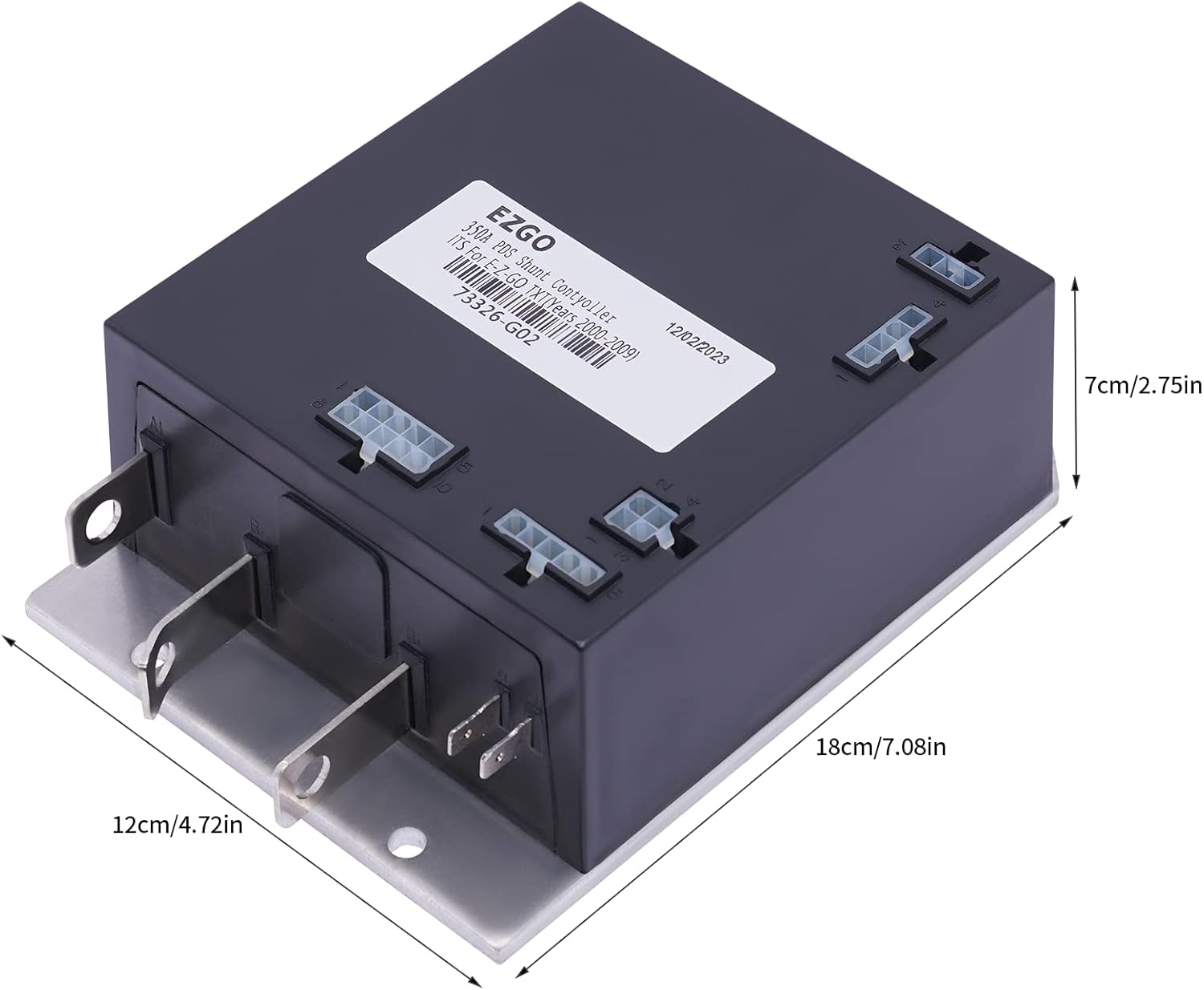 Controlador de velocidad de carritos de golf de 36V 350A, motor excitado por separado de CC ITS Acelerador, 73326-G02, 73326-G06, 73326-G07,