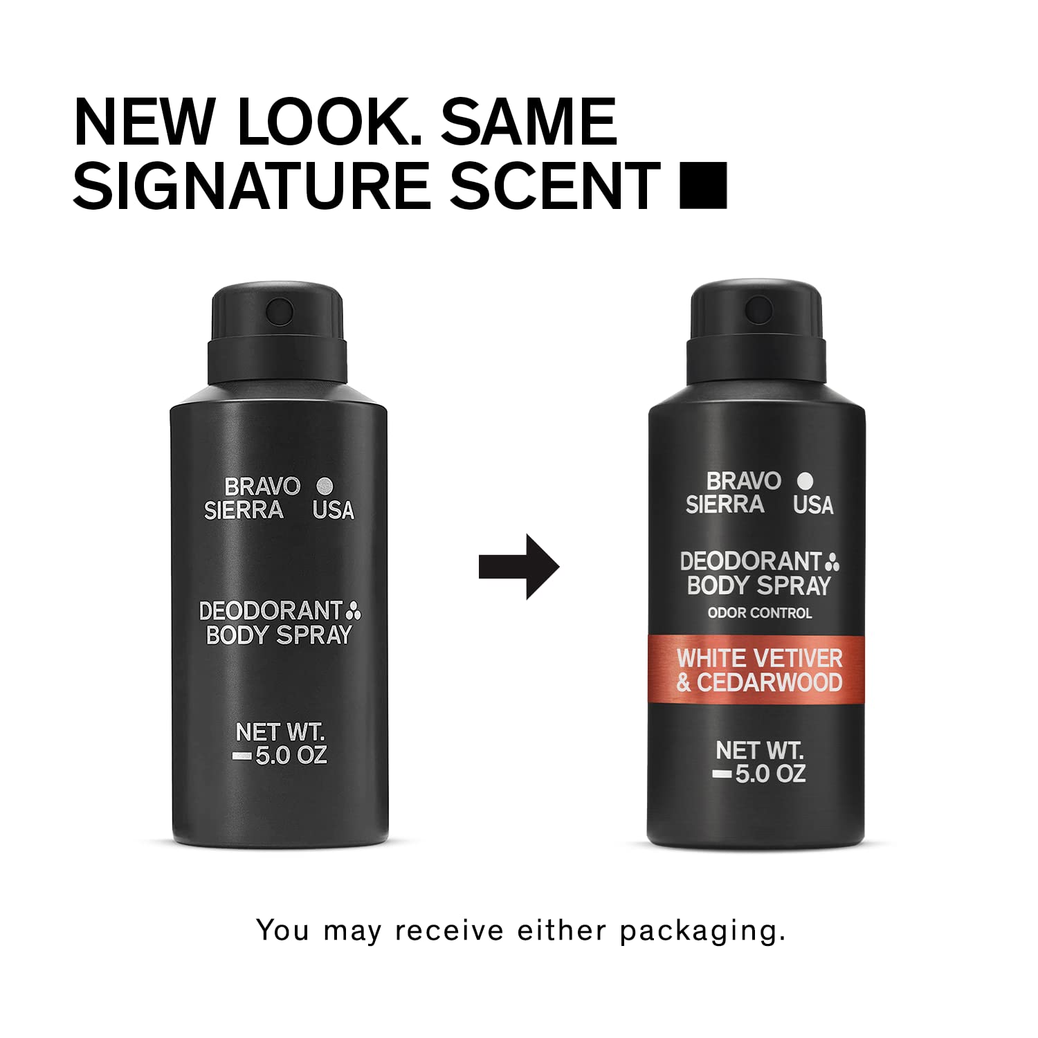 Bravo Sierra – Aerosol corporal desodorante para el cuerpo, espray ultrafino para una protección duradera contra olores y sudor durante todo el día,
