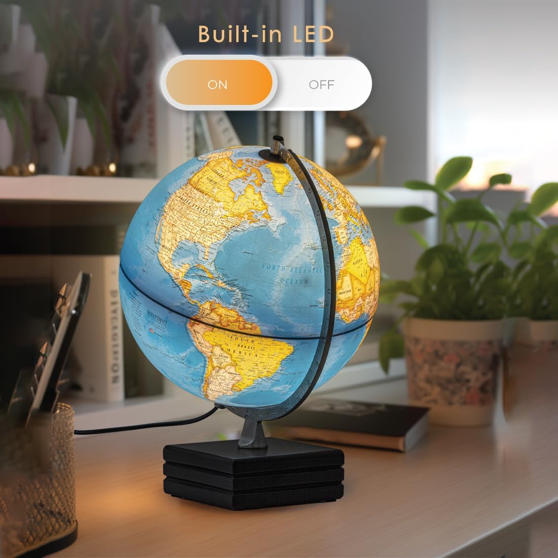 Waypoint Geographic Aviator Plus Globo Iluminado