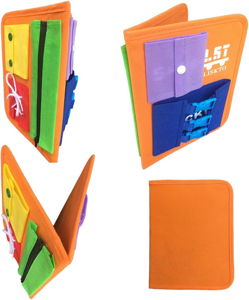 LST LISKTO Tablas de aprendizaje para habilidades motoras finas y aprender a vestirse, tablero sensorial de habilidades básicas para la vida,