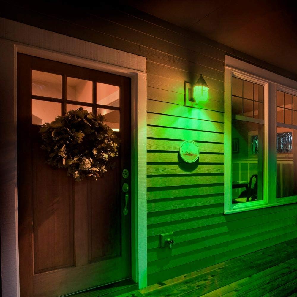 Feit Electric Bombillas LED de color A19TGLED6 equivalentes a 25 W, color verde, paquete de 6, 2.4 pulgadas de profundidad x 4 pulgadas de alto