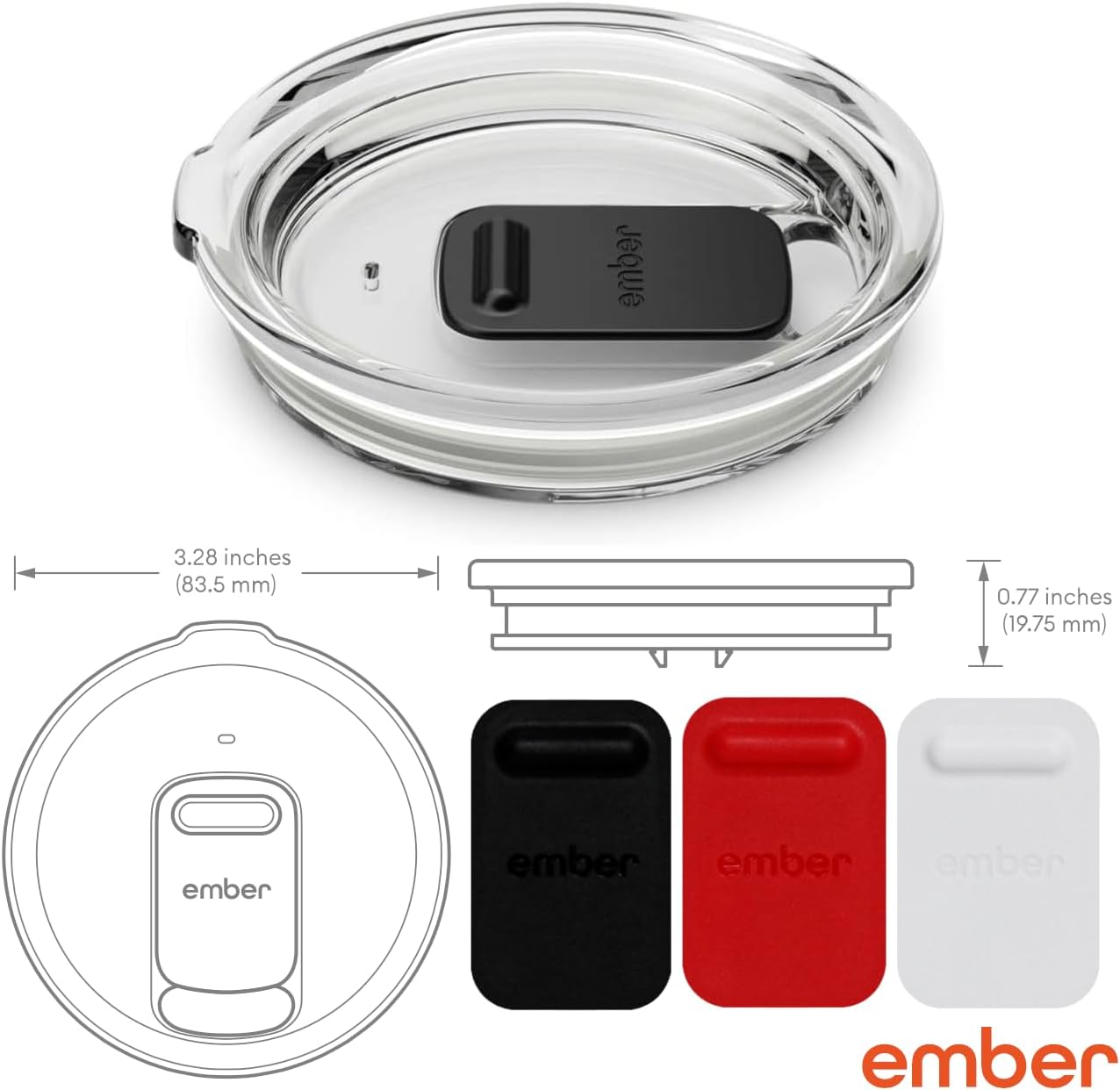 Ember – Taza inteligente con control de temperatura, 2, 10 onzas, oro rosa, duración de la batería de 1.5 horas, taza de café térmica controlada por