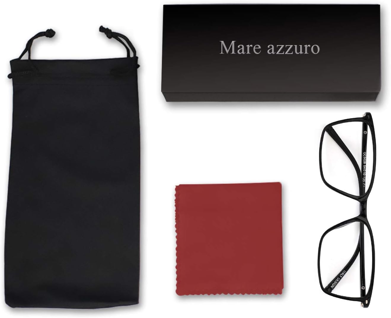 MARE AZZURO Gafas de lectura para hombre 6.0 elegantes y duraderas para lectores 6.0 x 6.00 para hombre 600