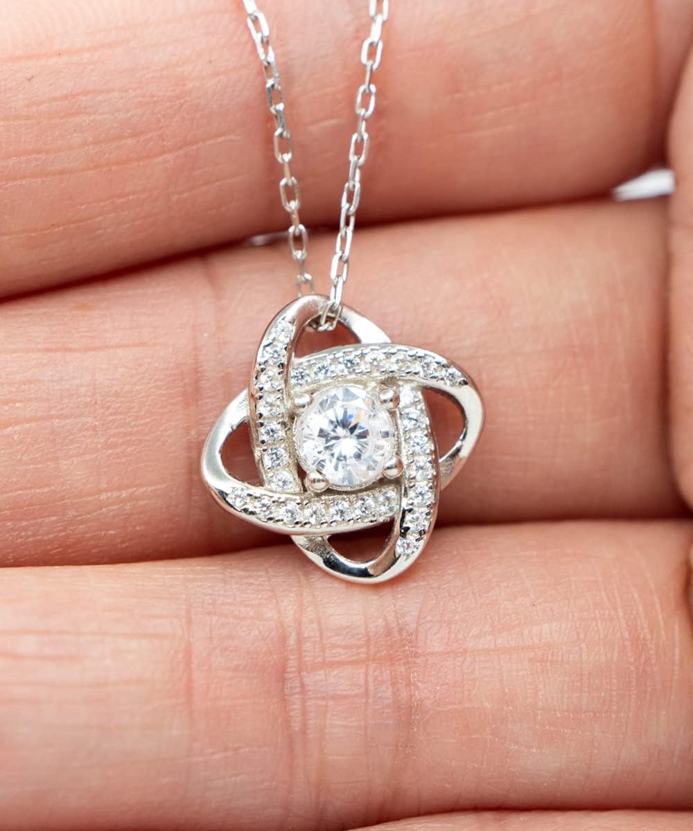 Collar para novia con mensaje personalizado, regalo de aniversario de boda o Navidad, cadena para novia