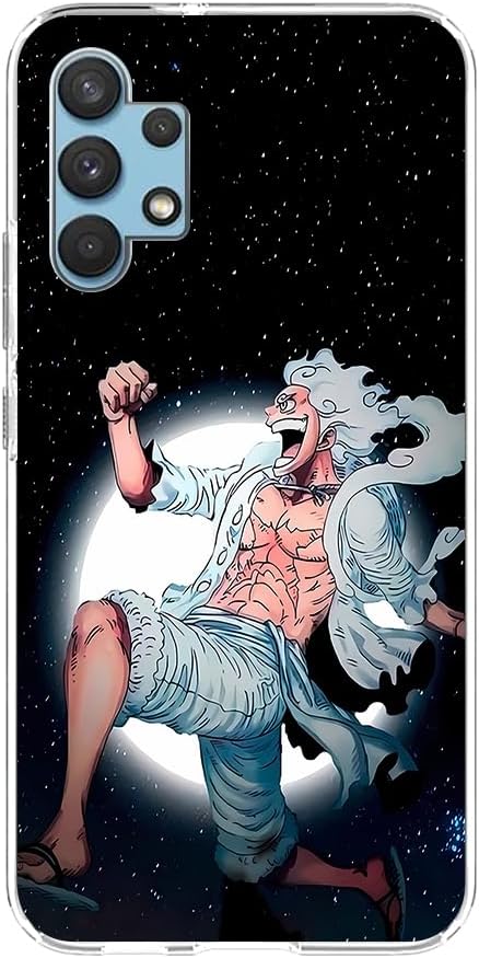 Shell Clear Soft Sensible Ultra-Thin TPU Transparente Funda Para Samsung Galaxy A32 5G Luffy Luffy 5 Gear Role01