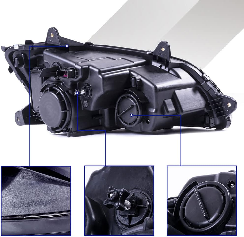 CONCEPT AUTOMOTIVE LIGHTS Repuesto para faros delanteros halógenos cromados KENWORTH T660 2013-2018 (lado del pasajero)