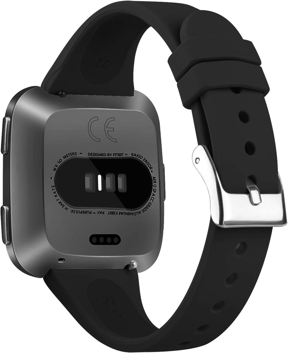 Tobfit Pack 3 bandas delgadas compatibles con Fitbit Versa 2 BandsFitbit VersaFitbit Versa LiteSE, pulsera de repuesto de silicona para hombres y