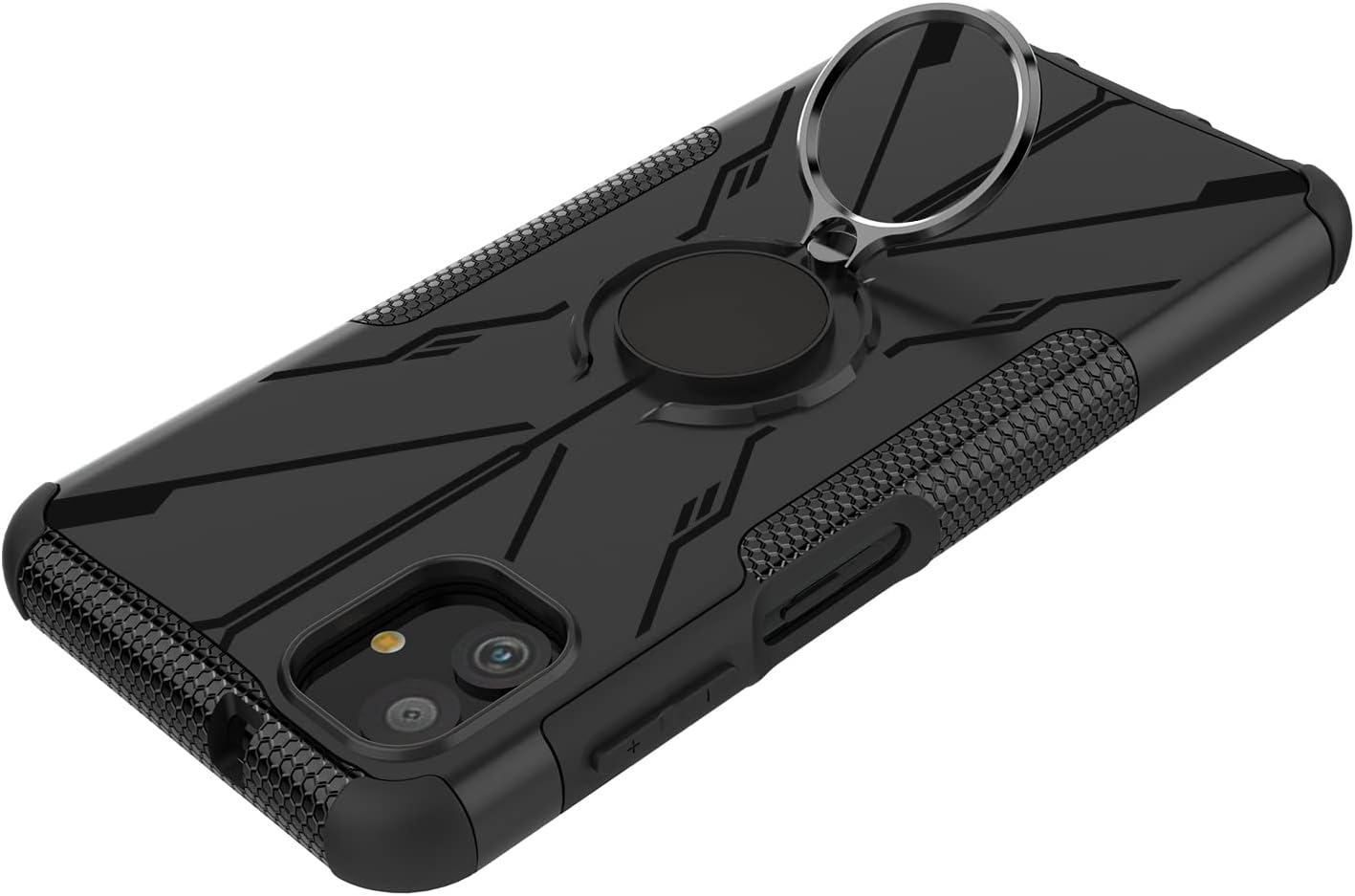 Kukoufey Funda para Samsung Galaxy A04, función atril giratorio de 360, doble capa, a prueba de golpes, para Samsung Galaxy M13 5G