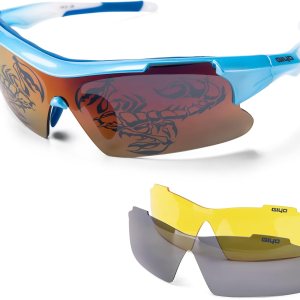 CXWXC Gafas de ciclismo para hombre, lentes de sol polarizadas para mujer con 3 lentes intercambiables – Gafas de sol deportivas con protección UV400 CXWXC Gafas de ciclismo para hombre, lentes de sol polarizadas para mujer con 3 lentes intercambiables – Gafas de sol deportivas con protección UV400