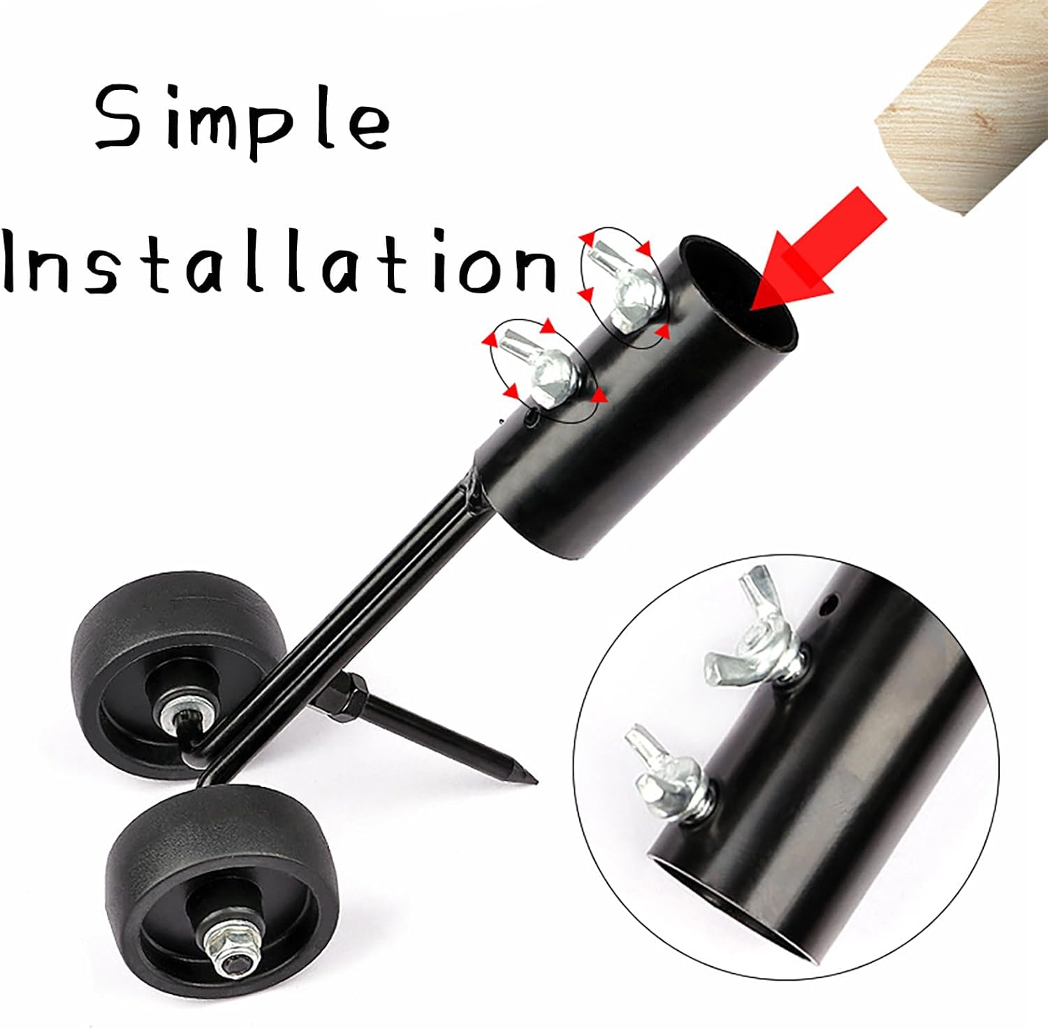 FBDCYIA Extractor de malezas desmontable, herramientas de deshierbe de hendiduras con ruedas, herramienta desmontable de jardín de mango largo,