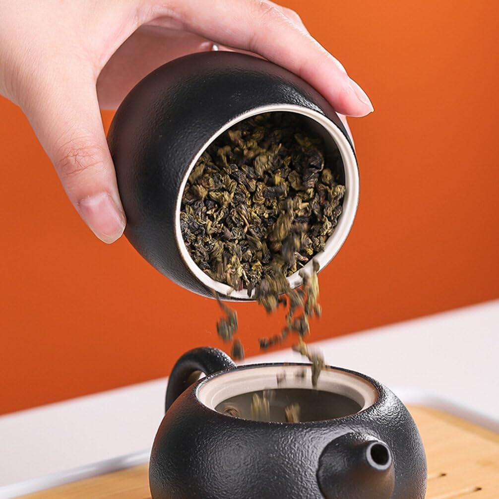 Luxshiny Tarro de almacenamiento Tarro de almacenamiento de cerámica Tarro de frutas secas Tarro de galletas de cerámica Tarro de almacenamiento de