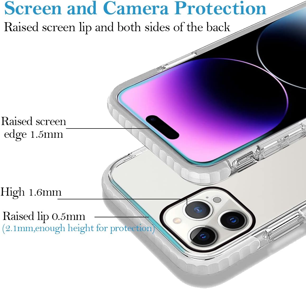 Funda de teléfono personalizada para iPhone 15 Pro Max personalizada con collage de múltiples imágenes, resistente a los impactos, funda protectora