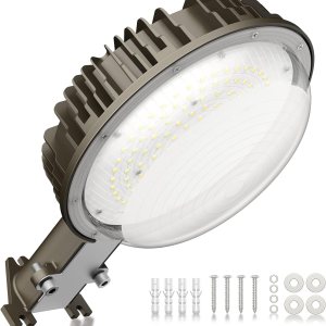KUKUPPO Luz LED de granero con certificación ETL, 100 W, luz de atardecer a amanecer, 5000 K, luz diurna, 12000 lúmenes, IP65, luces de patio KUKUPPO Luz LED de granero con certificación ETL, 100 W, luz de atardecer a amanecer, 5000 K, luz diurna, 12000 lúmenes, IP65, luces de patio