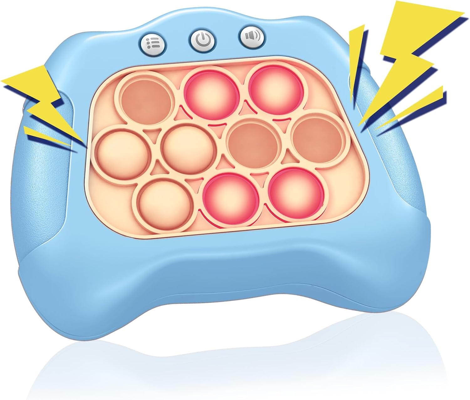 Fast Push Pop Pro Light Up Fidget Bubble Game Controller, Puzzle Pop Pro Game Fidget Juguetes para adultos Consola de juegos antiestrés Antiansiedad