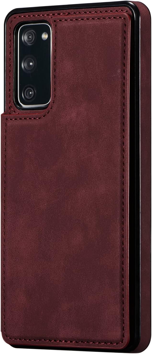 ZTOFERA Funda tipo cartera para Samsung Galaxy S20 FE 5G con tarjetero, funda magnética de cuero con ranuras para tarjetas, funda retro con función