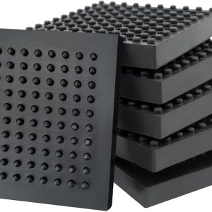 BXI Alfombrilla para equipo de ejercicio, 6 x 6 x 0.8 pulgadas, 6 unidades, antideslizante, reducción de ruido, anti vibración, caminadora BXI Alfombrilla para equipo de ejercicio, 6 x 6 x 0.8 pulgadas, 6 unidades, antideslizante, reducción de ruido, anti vibración, caminadora