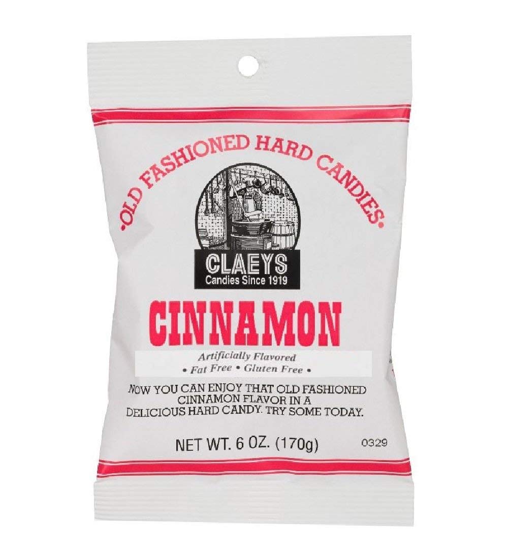 Caramelo de canela de 6 onzas de Claey’s Candy, paquete de 3