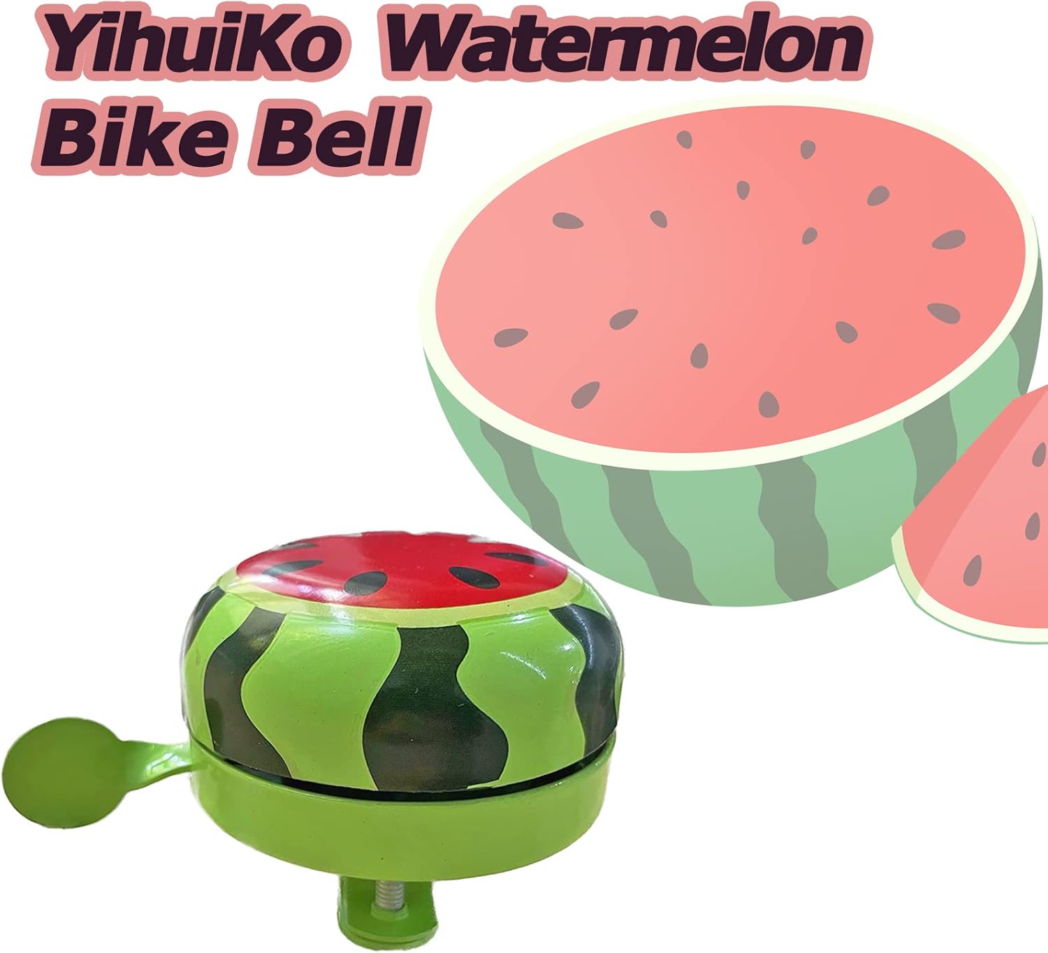 Fruits Bike Bell for Kids, Adjustable Size Bicycle Bell Bike Accessories for Adult Clear Sound Bike Horns