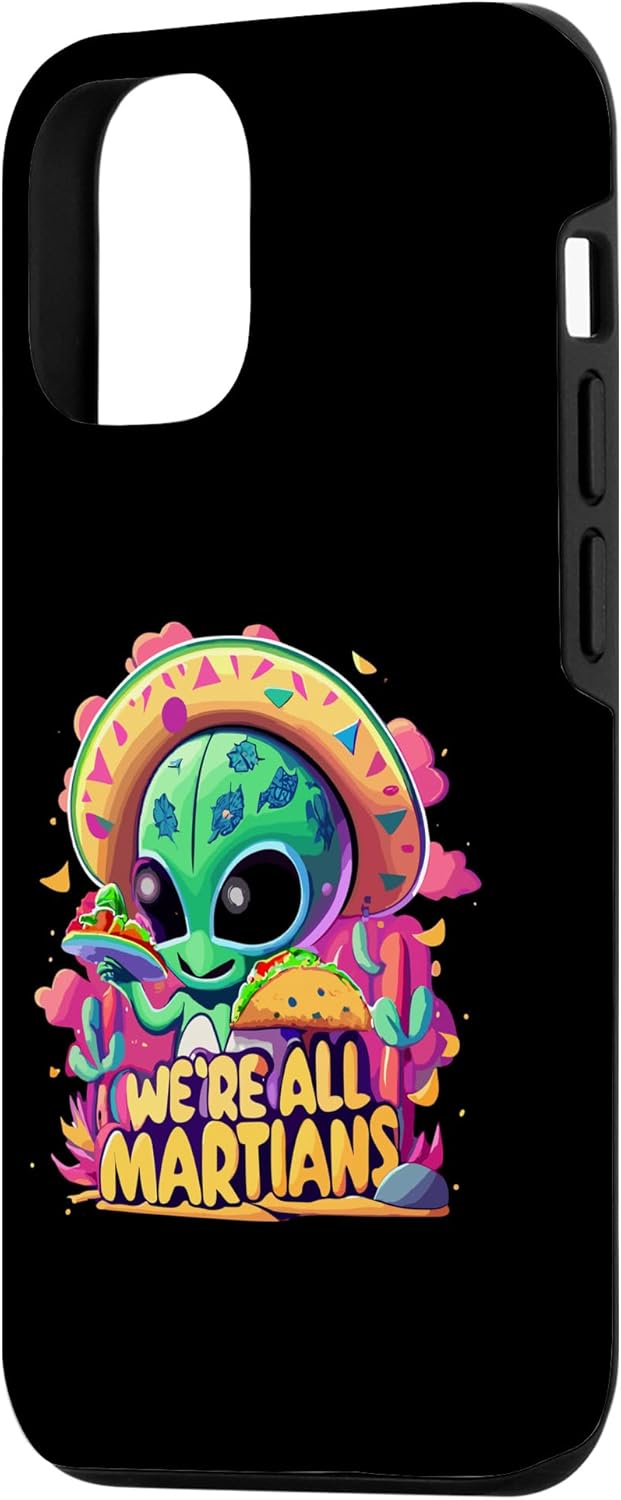 Camisetas para iPhone 1212 Pro Alien Taco Funda marciana mexicana