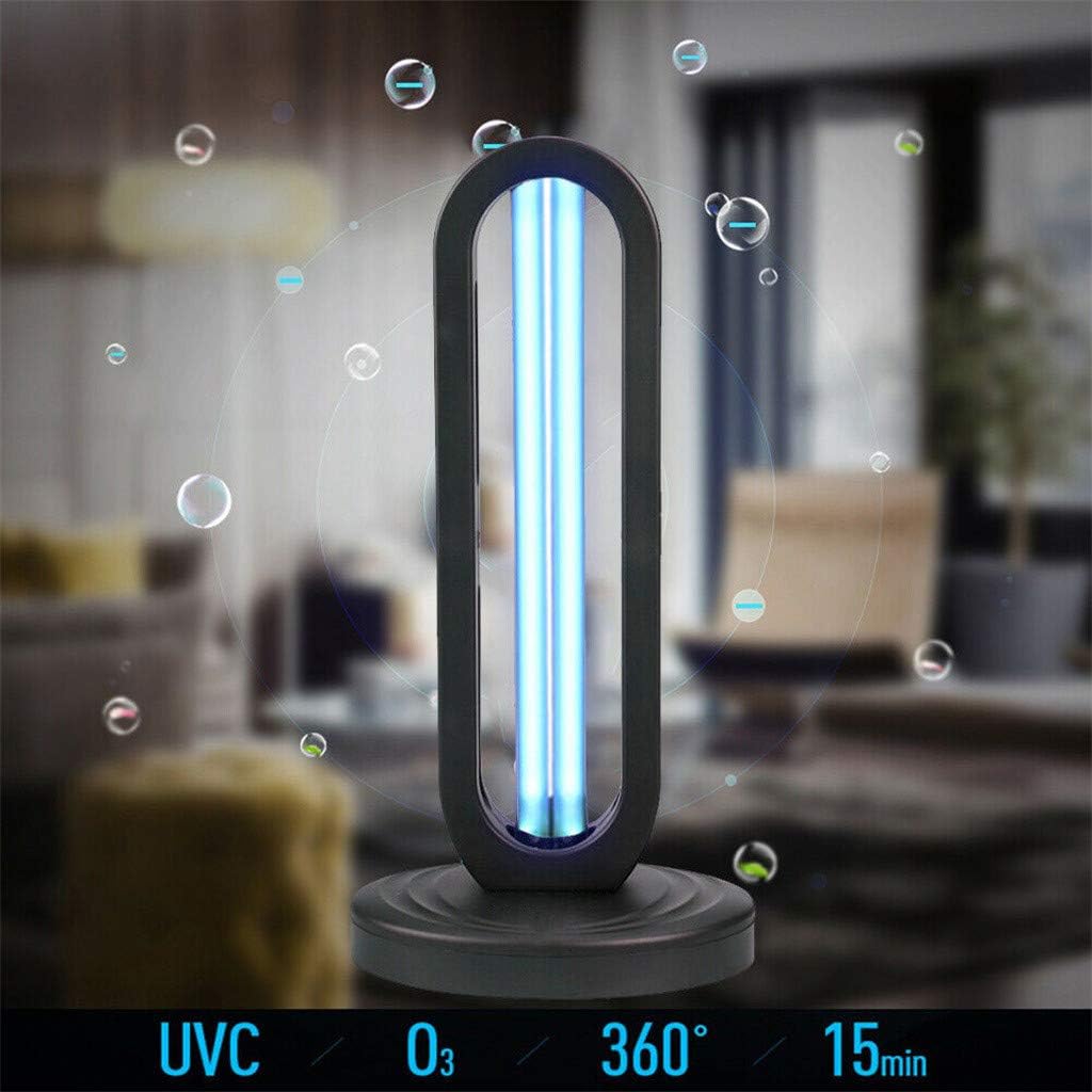 Lámpara de esterilización con luz UV con ozono para purificación de aire de habitación de olores (mando a distancia incluido) Tasa de esterilización